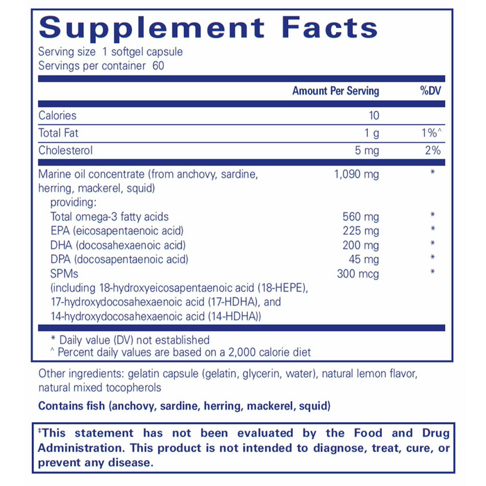 Pro-Resolve Omega 60 softgel capsules by Pure Encapsulations