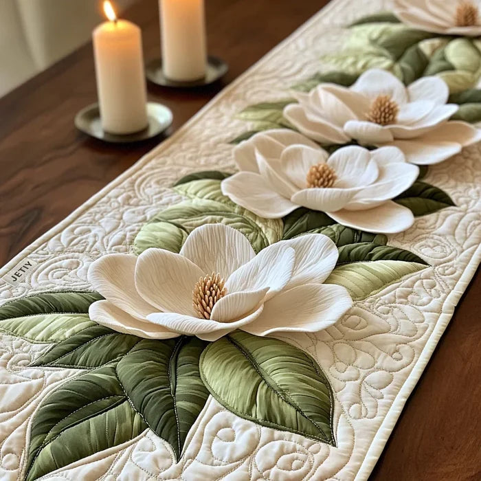 Quiltede bordløbere - Gratie i Blomster