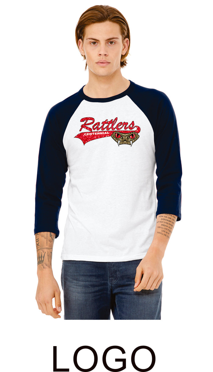 Rattlers Raglan- 3 Designs- Matte or Glitter
