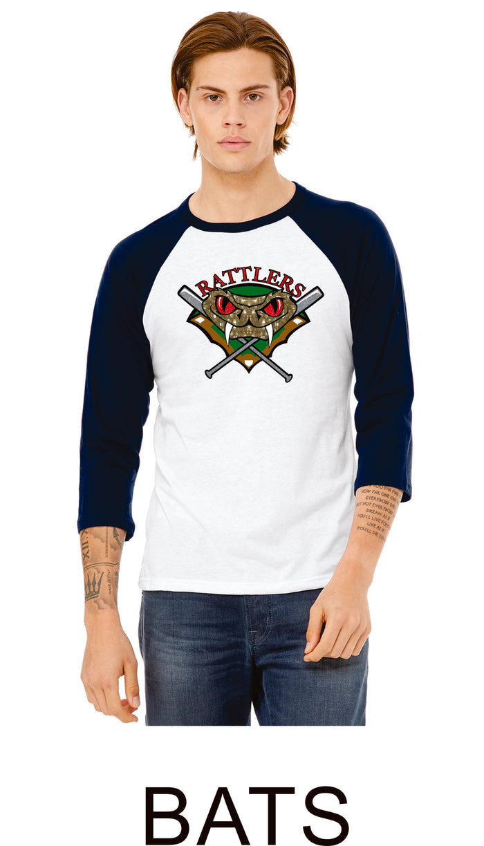 Rattlers Raglan- 3 Designs- Matte or Glitter