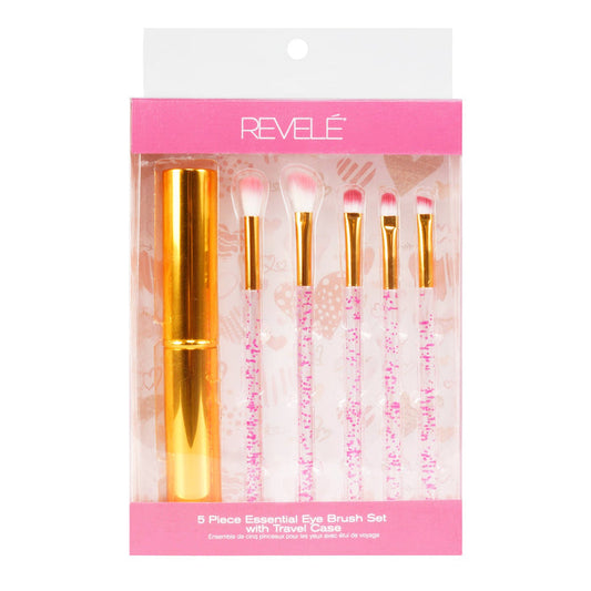 Revele Eye Makeup Brush 5pcs & Travel Case Set - ikatehouse