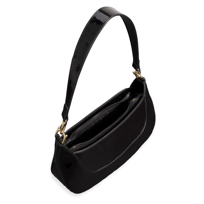Riona Ella RFID Patent Baguette Black - Bentley