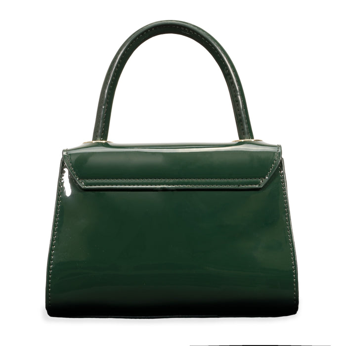 Riona Luna RFID Patent Mini Top Handle Black - Bentley