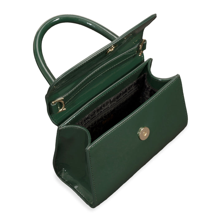 Riona Luna RFID Patent Mini Top Handle Black - Bentley