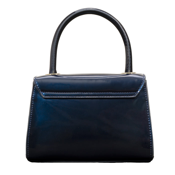 Riona Luna RFID Patent Mini Top Handle Black - Bentley
