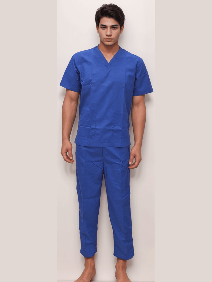 Scrub Dress Royal Blue by HICKORY: Comfortable and Stylish Choice for Healthcare Professionals - J R GARMENTS