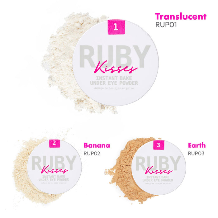 Ruby Kisses Instant Bake Under Eye Powder 0.12oz/ 3.5g - ikatehouse