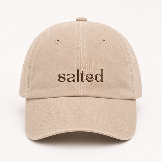 'SALTED' cap Beige
