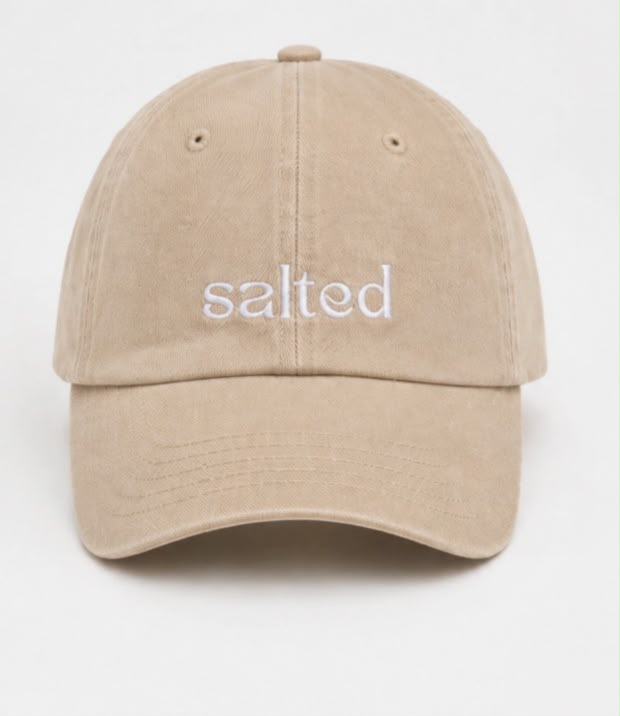 'SALTED' cap Beige