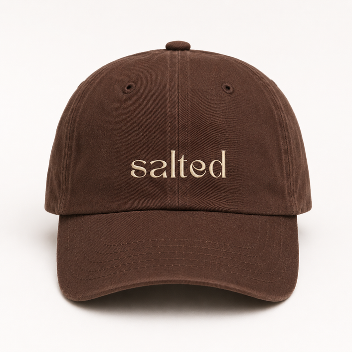 'SALTED' cap Cocoa
