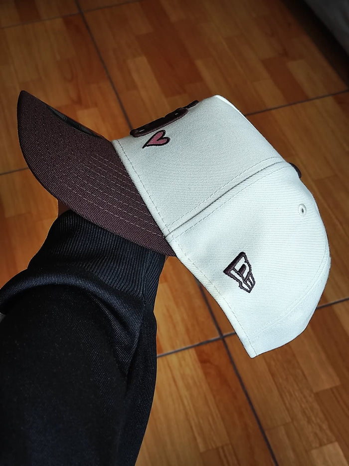 San diego padres'Pink Satin Hearts Walnut' 9FORTY A-Frame Snapback
