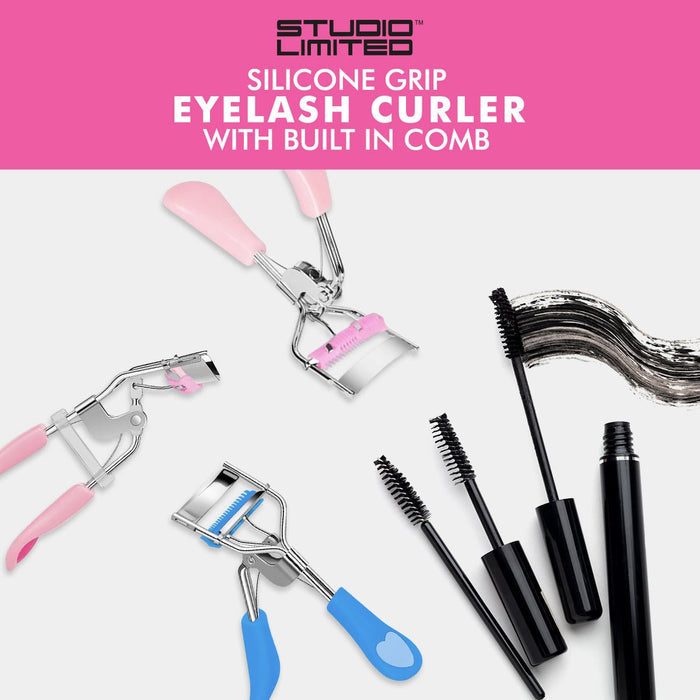 Silicone Grip Eyelash Curler With Built In Comb - ikatehouse