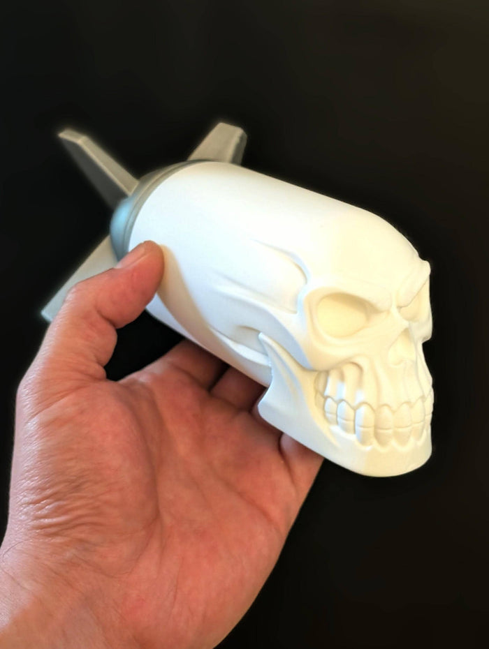 Skull Nuke Dark Shelf Decor