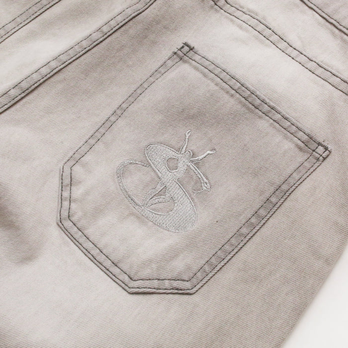 Slub Stain Phantasy Jeans (Silver)