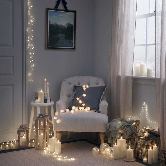Small Salcombe Wooden Lantern with TruGlow® Candle