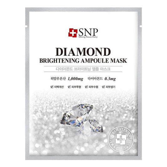 SNP Diamond Brightening Ampoule Mask 10 pcs