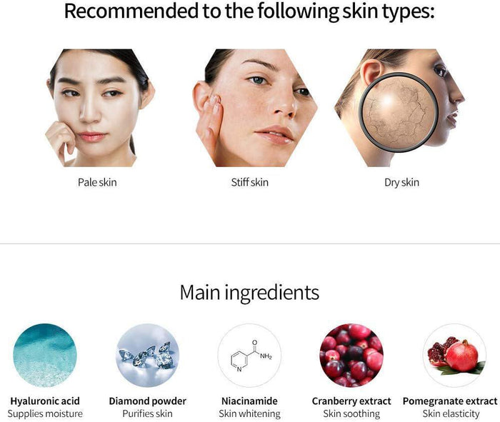 SNP Diamond Brightening Ampoule Mask 10 pcs