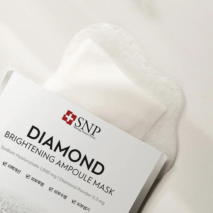 SNP Diamond Brightening Ampoule Mask 10 pcs