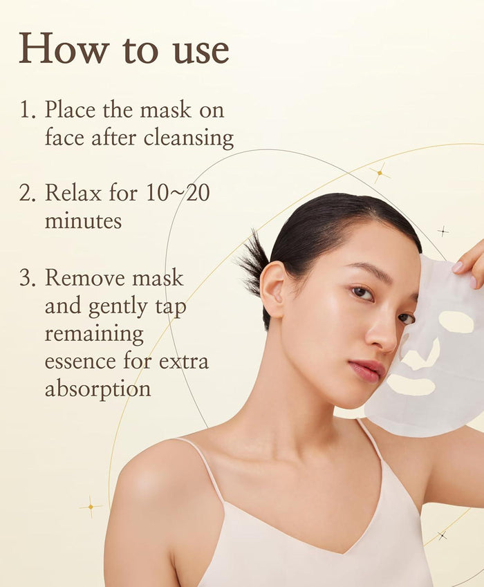 SNP Gold Collagen Ampoule Mask 10 pcs