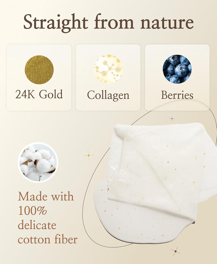 SNP Gold Collagen Ampoule Mask 10 pcs