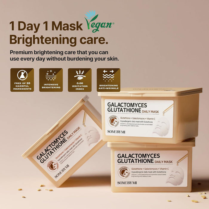SOME BY MI Galactomyces Glutathione Daily Facial Mask 30 pcs