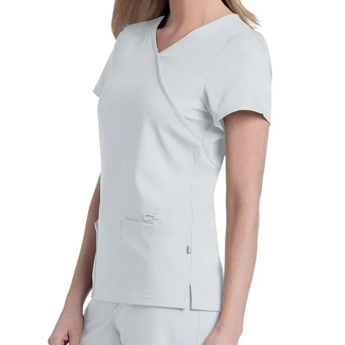 SOPHIE CROSSOVER TUNIC White Frontview