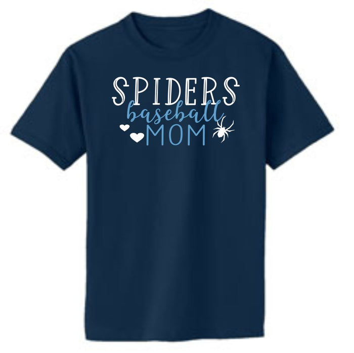 Spiders BASEBALL FAN design Basic Tee-Matte or Glitter