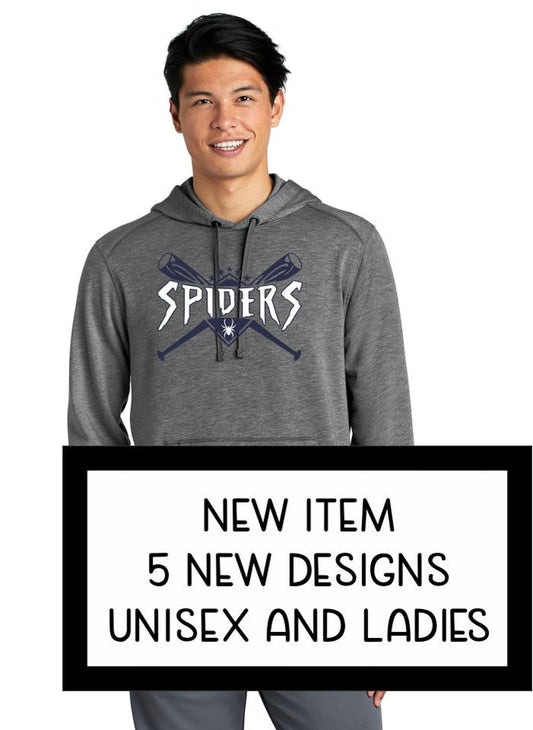 Spiders Wicking Unisex and Ladies Hoodie- 5 designs