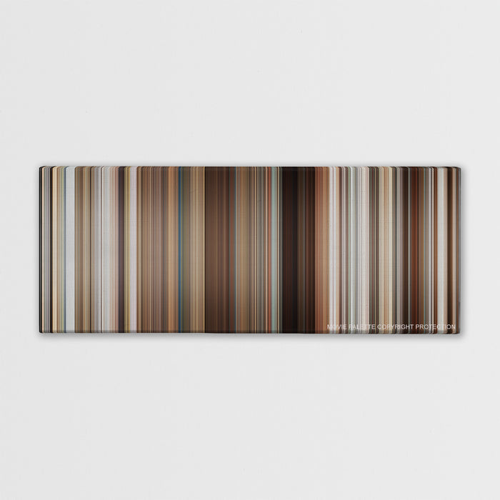 Stranger Than Fiction color palette canvas print: thousands of thin vertical stripes of color