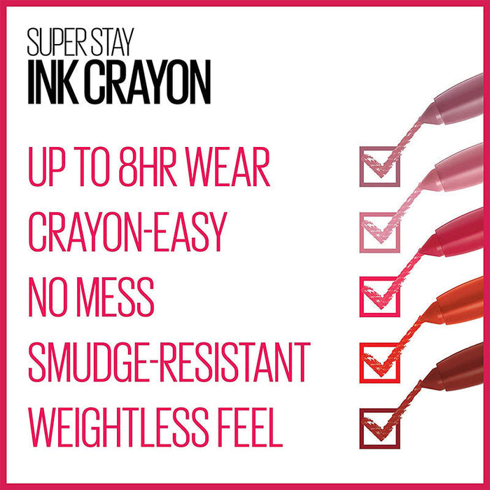 SuperStay Ink Lip Crayon Lipstick - The Divine Beauty