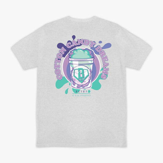 Sweet Spot Galaxy Grape graphic tee — back view