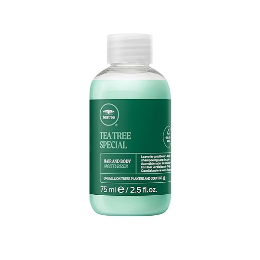 Tea Tree Hair and Body Moisturizer Leave-In Conditioner, Body Lotion, After-Shave Cream, For All Hair + Skin Types