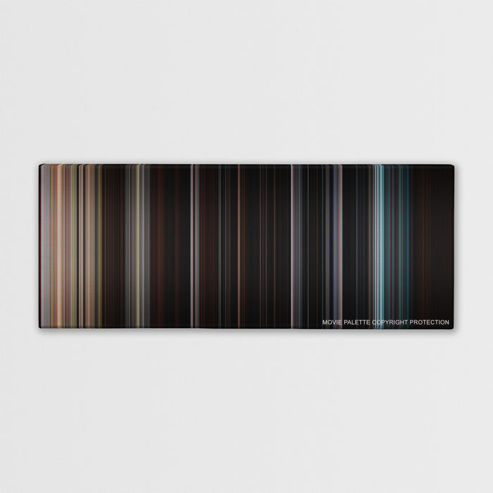 The Cabin in the Woods color palette canvas print: thousands of thin vertical stripes of color