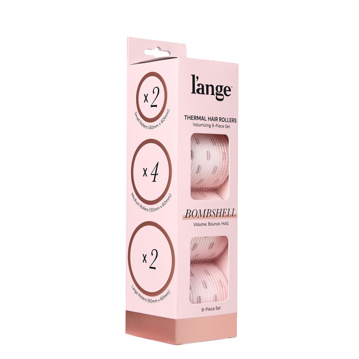 L'ange Thermal Hair Rollers on a blank background