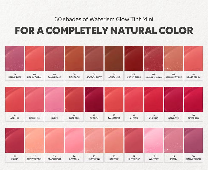 TIRTIR - Waterism Glow Tint Mini - 30 Mauve Blush