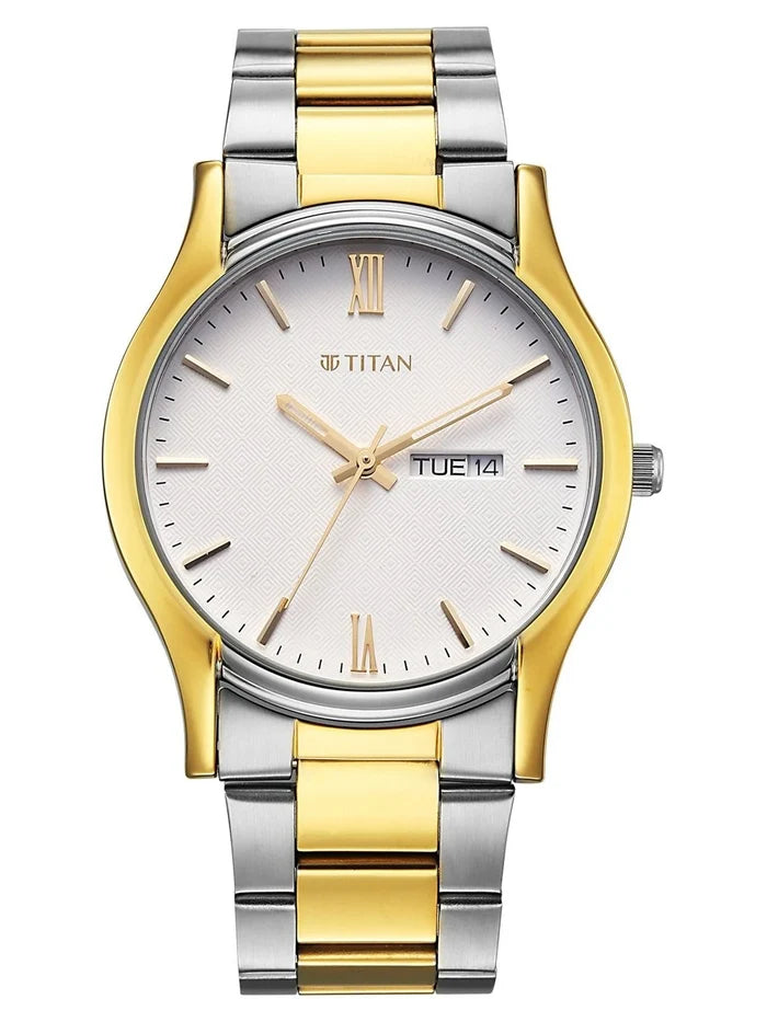 Titan Karishma White Dial Quartz Analog Watch - 10059BM03