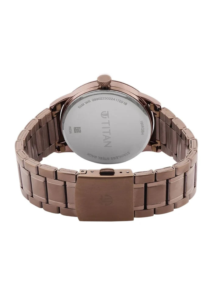 Titan Neo Splash Quartz Analog Brown Dial Watch - 1806QM03
