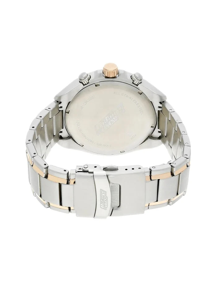 Titan Octane Chronograph Analog With White Dial Watch - NT90103KM01