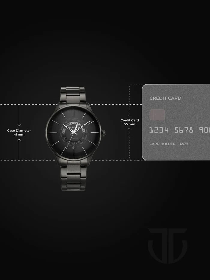 Titan Quartz Analog With Black Dial Watch - NT90145NM01