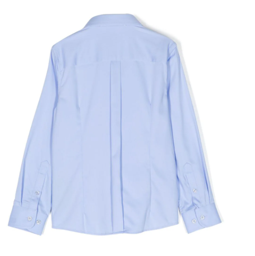 TRUSSARDI JUNIOR logo-embroidered button-down shirt