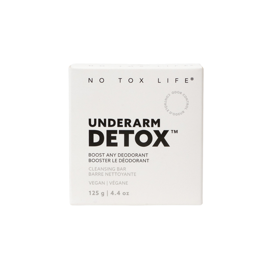 White boxed underarm detox deodorant bar, 125 g