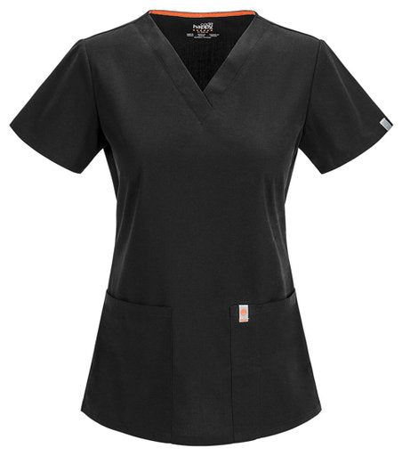 V-Neck Top Black