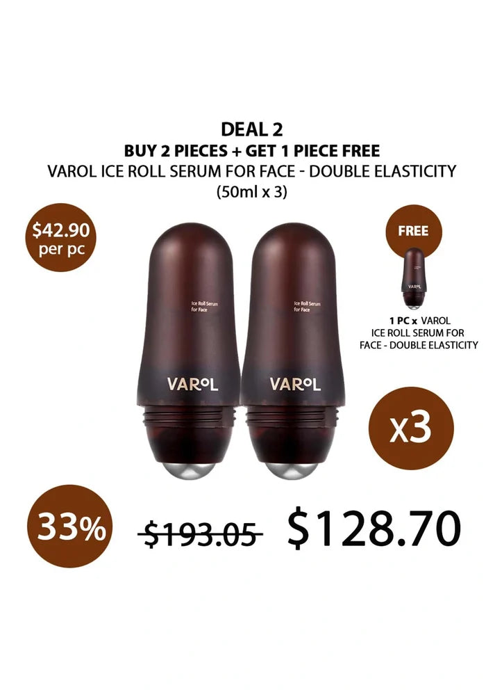 (BUY 2+1 FREE BROWN) ELASTICITY VAROL ICE ROLL SERUM