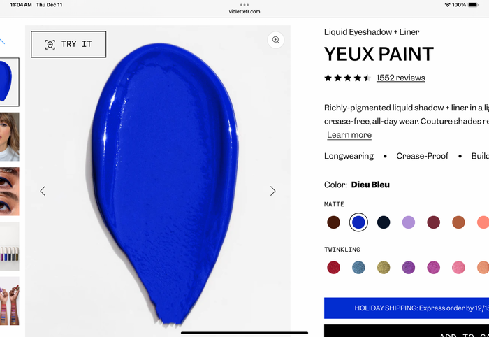 Violette_Fr YEUX PAINT Liquid Eyeshadow + Liner