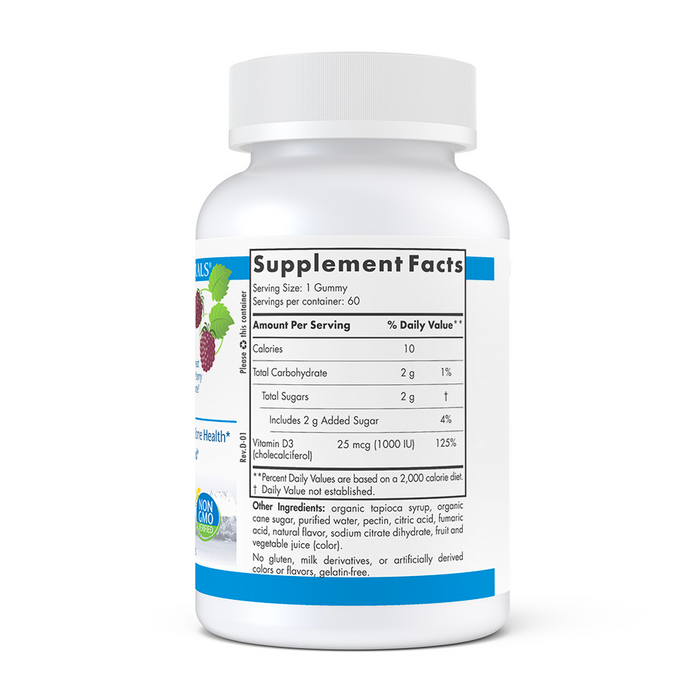 Vitamin D3 Gummies 1000 IU by Nordic Naturals