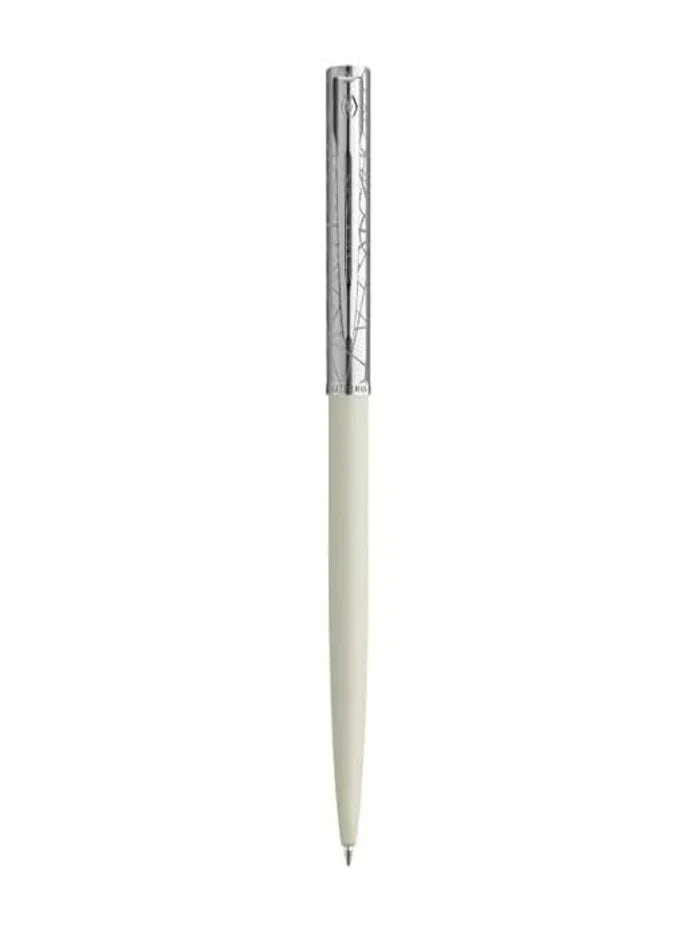 Waterman Allure Deluxe White Ballpoint Pen Medium Nib with Notebook