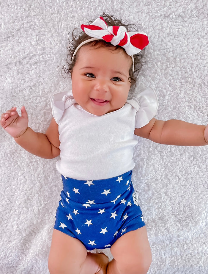 White Flutter Sleeve Bodysuit