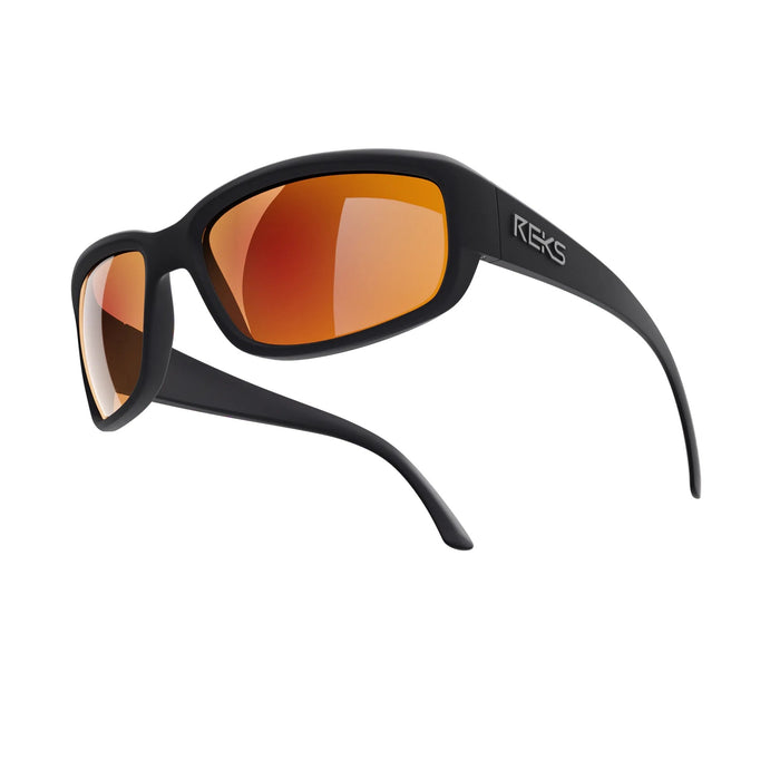 Single Vision / Solid Brown / Red Mirror