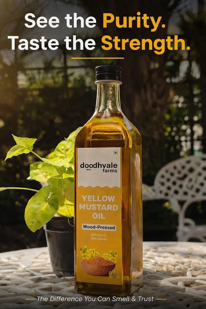 Yellow Mustard Oil - Wood Pressed (500ml)